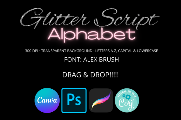 Download Silver Script Letters Clipart - Script Collection