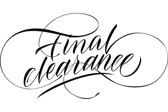 Download Final Clearance Lettering. Calligraphic - Premium Resources