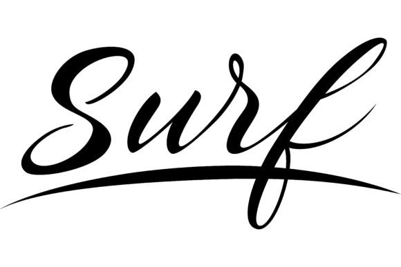 Download Surf Lettering. Calligraphic Inscription - Script Collection