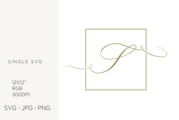 Download Gold Script Letter S Inside Square Frame - Script Collection